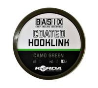 Korda Basix Coated Camo Green 18 lb 10 m Carp leader braid