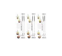 Korda Basix Hair Rigs B 6 Lot de 2 bas de ligne à crochet enduits BASIX prêts à l'emploi Cheveux souples en silicone Manchon anti-nœuds inclus 8,2 kg
