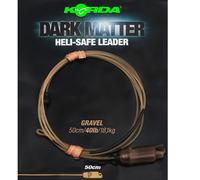Korda Dark Matter Leader Heli Safe Gravel 40 lb 50 cm Helicopter Kit