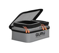 Korda Guru Fusion Ventilator Combo 3, trois boîtes à appâts EVA, 100, 200 et 250, couvercles en maille respirante, rangement des appâts frais, empilables, code GLG048.