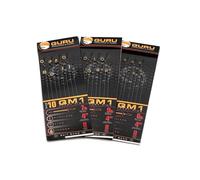 Korda Guru QM1 Lot de 10 bandes d'appât de 10,2 cm sans ardillon (taille 14 3,2 kg) | Bas de ligne de pêche à la carpe pré-noués pour granulés, gaufrettes, bouillettes | Bande d'appât pour un
