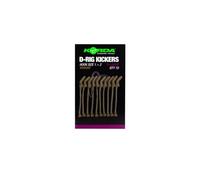 Korda Kickers D Rig Brown - Adaptateurs de crochet faciles à utiliser - Taille XL - Matériau - Parfait pour les spinners D-Rig - Design coulissant - Disponible en vert et marron - Assure une