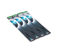 Korda Krank Spinner Rig 14 cm Boom Taille 4 - Barbelé ou sans ardillon, bas de ligne de pêche à la carpe prêt à être attaché, hameçon ultra tranchant, connexion sertie solide