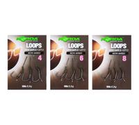 Korda Loop Rigs Size 4B DF Wide Gape 18lb