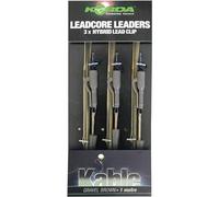 Korda Montage Leadcore Leaders - Hybrid Lead Clip QC Swivel