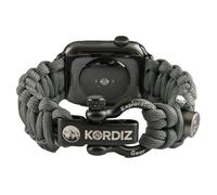 KORDIZ Survivor - Bracelet Apple Watch en paracorde compatible avec Apple Watch Series 8/7/6/5/4/3/2/1/SE et Ultra - 42 mm, 44 mm, 45 mm, 49 mm -
