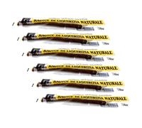 Kordofan® | Racine de réglisse naturelle | Bâtonnets de réglisse longs en sachet - 6 sachets de 8 g chacun | Bâtonnets de réglisse non décortiqués