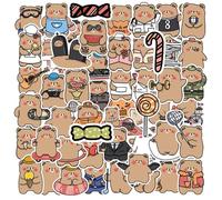 Korean Bear Stickers, Aesthetic Animal Stickers, Waterproof Adhesive Decals, Cute Bear Theme Design,ideal for Laptop, Refrigerator, Luggage, Mobile, and More