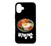 Korean Food Bibimbap Art drôle Hangul Word Coque pour iPhone 16 Plus