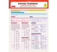 Korean Grammar Language Study Card by Woojoo Kim Woojoo Kim (Auteur)