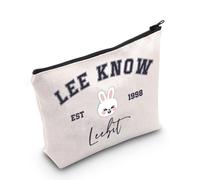 Korean Pop Gift K-Pop Group Merch Kpop Boys Group Est 1998 Leebit Trousse de maquillage K-Pop Cadeau pour les amateurs de musique, Leebit Sac EU, Trousse à cosmétiques avec impression