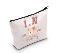 Korean Pop Gift K-Pop Group Merch Kpop Boys Group Est 2001 Foxl.Ny Trousse de maquillage K-Pop Cadeau pour les amateurs de musique, Foxl.ny Sac Eu, Trousse à cosmétiques avec impression