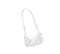 Korean Styles Sac à bandoulière en PU grande capacité Sac à bandoulière tendance et léger pour le rangement essentiel Sac multi-compartiments, blanc, One Size