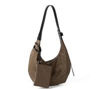 Korean Styles Sac à bandoulière léger en nylon pour femme, kaki, One Size