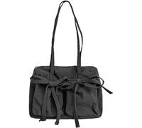 Korean Styles Sac à main pour femme et fille avec nœuds, épaule, shopping, rendez-vous galant, voyage, grande capacité, sac à main pour femme, nœud sous les bras, aisselles, épaule en nylon, Noir
