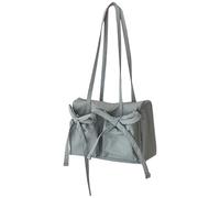 Korean Styles Sac à main pour femme et fille avec nœuds, épaule, shopping, rendez-vous galant, voyage, grande capacité, sac à main pour femme, nœud sous les bras, aisselles, épaule en nylon, bleu, One