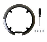 Korechain Protege Chaine 42-44 Dents 4 Trous | Robuste Chaine Couvercle Velo avec 4 Vis et 1 Tournevis, Protection Chaine Velo Universelle pour VTT et Vélos Urbains