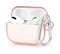 KOREDA Housse de Protection Compatible avec AirPods Pro Case Coque de Protection intégrale Antichoc avec Porte-clés pour Apple Airpods Pro 3RD Gen Rose