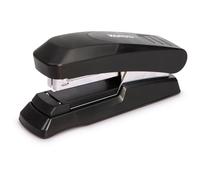 Kores - Agrafeuse Flat Clinch d'agrafage plat, capacité 25 feuilles de 80 grammes, distance d'agrafage 55 mm, compatible avec agrafes 24/6 et 26/6, agrafeuse de bureau avec prise ergonomique