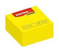 Kores Bloc Cube 400 Notes Repositionnables 75 X 75 Mm Jaune