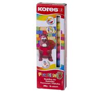 Kores – Pâte à modeler Plastilina – Douce, lavable, non toxique – 10 couleurs x 20 g