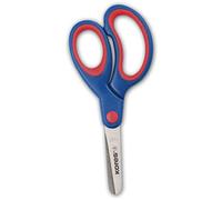 Kores - Ciseaux de sécurité pour enfants et étudiants, poignée souple, pointe émoussée et acier inoxydable résistant à l'usure, fournitures scolaires, lot de 1 en couleurs variées