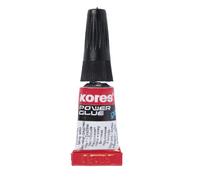 KORES colle instantanée "PowerGlue" en gel, 3 tubes de 1 ml,