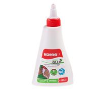 Kores - Colle Liquide de Bricolage Blanche, Fixation Extra-Forte, pour Enfants et Adultes, Sûre et Non Toxique, pour l'Artisanat, les Fournitures Scolaires et de Bureau, Paquet de 1 x 125ml