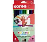 KORES Crayon de couleur 'Kolores JUMBO', étui carton de 24 G