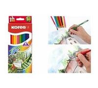 Kores crayons couleur 'Akuarelle', triangulaires, étui de G