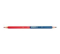 Kores Crayons de couleur TWIN, triangulaire, bleu / rouge G