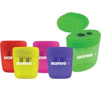 Kores Double taille-crayon DEPOSITO couleurs assorties