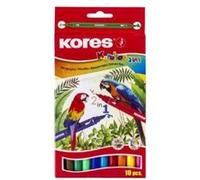 Kores Feutres Korellos 2en1 – Double-face, pointe fine conique, lavables – Pack 10 couleurs