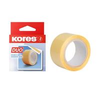 Kores - Ruban adhésif double-face Duo Transparent multi-usages 5 m x 30 mm 1 rouleau