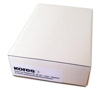 Kores Étiquettes Autocollantes Universelles x 10 mm - 500 Feuilles (Blanc)