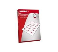 Kores - Étiquettes rectangulaires universelles autocollantes - 500 feuilles - Blanc - Format étiquettes 105 x 70 mm