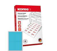 Kores Étiquettes universelles Radex L105148B 105 x 148 mm sans bord Bleu