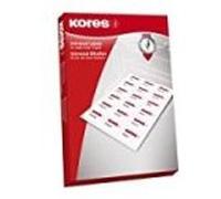 Kores Étiquettes universelles L4825 48,5 x 25,4 mm Blanc 100 feuilles