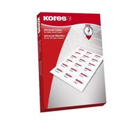 Kores etiquettes universelles 52,5 29,7 mm blanc 4000 sur 100f l5229rl Blanc G