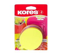 Kores Notes autocollantes Fantaisie forme bulle 70 x 70 mm 250 feuilles 5 couleurs assorties