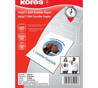 Kores Film de transfert T-shirt DIN A4 pour textiles clairs 5 feuilles