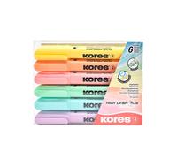Kores - High Liner Plus: pastelkleurige markeerstiften, wigvormige punt en inkt