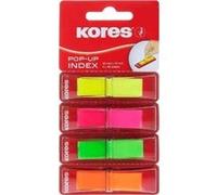 Kores index marque-pages pop-up, 45 x 12 mm 4x40 assortis n45127 G