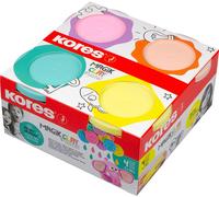 Kores KM34242 Pâte à modeler "Magic Clay Pastel" de Kores, couleurs assorties