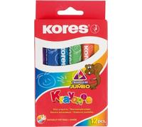 Kores Krayones Crayons de cire Jumbo, triangulaires, 12 pièces