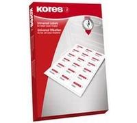 Kores l10537 d'étiquettes universelles, 105 x 37 mm, blanc, 100 feuilles