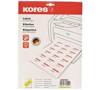 Kores Lot de 25 feuilles de 600 étiquettes universelles Power-70 x 36 mm