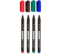 Kores Marqueurs G – 10 couleurs, pointe fine, indélébile, tous supports