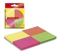 Kores marque-pages en papier n48450 G 40 x 50 mm couleurs néon