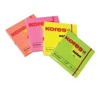 Kores notes adhésives repositionnable 75 x 75 mm 100f fuchsia néon n47075n